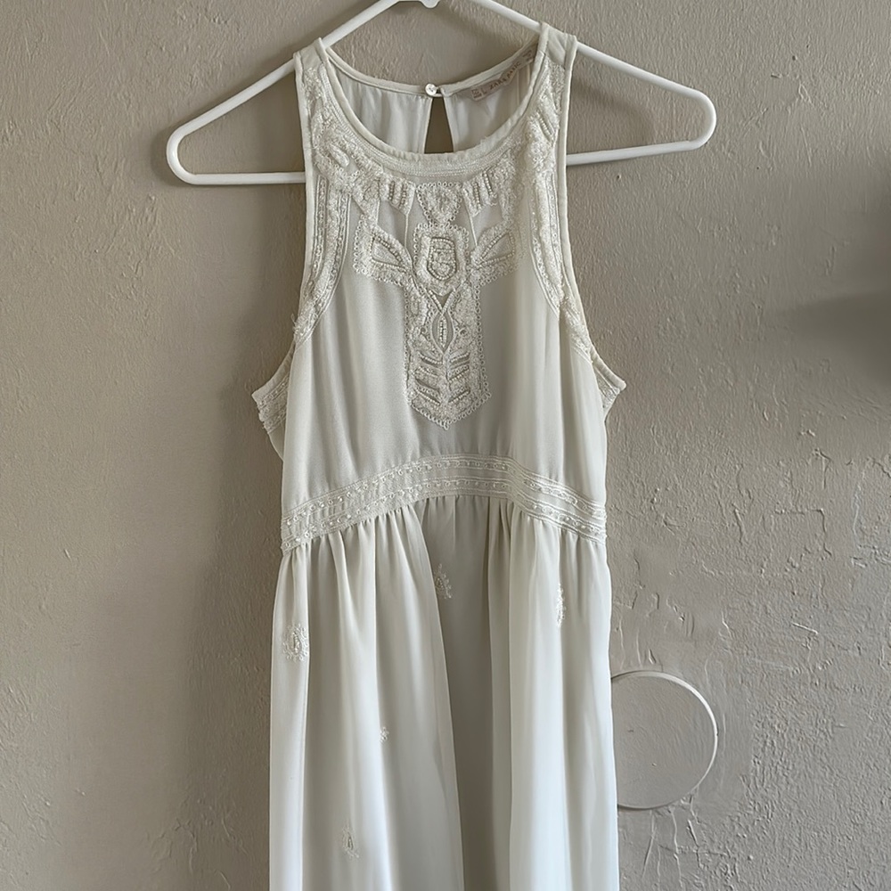 Zara White Maxi Dress